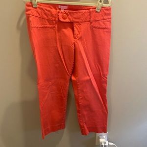 Pink crop pants